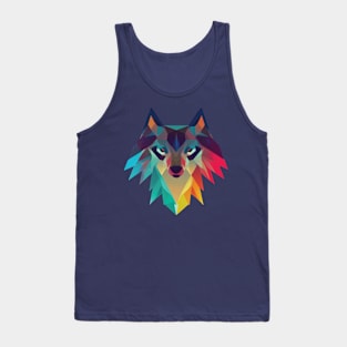 Rainbow Wolf Tank Top